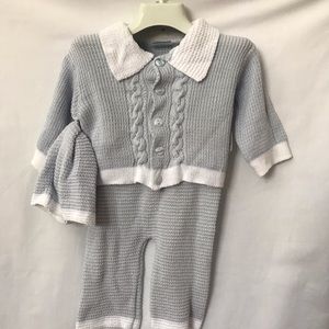 🦋 Baby’s Trousseau Periwinkle 3 Piece Set